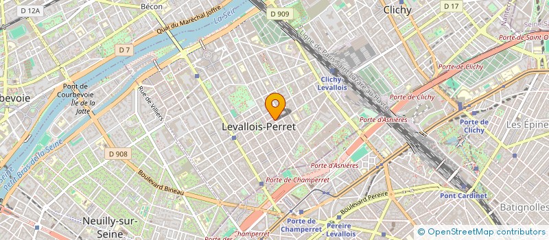 localisation de l'entreprise CHEZ HONG à LEVALLOIS-PERRET