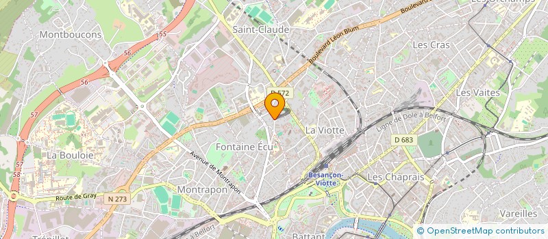 localisation de l'entreprise CHEZ HUGO à BESANCON