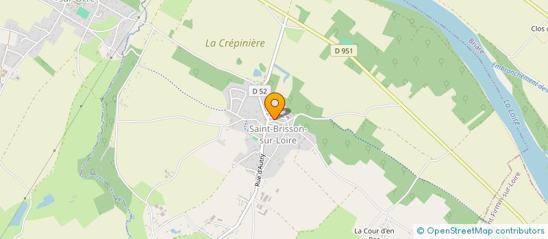 localisation de l'entreprise CHEZ HUGUETTE - AU PLAISIR DU GOURMET à SAINT-BRISSON-SUR-LOIRE