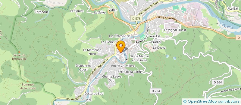 localisation de l'entreprise CHEZ INGRID  LE CHEYLARD