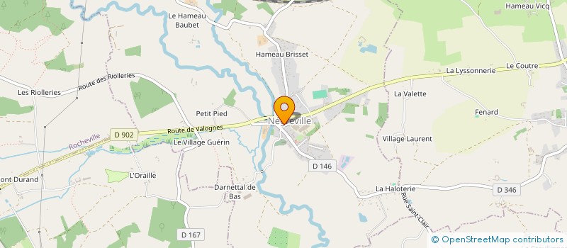 localisation de l'entreprise CHEZ ISA & MARGOT  NEGREVILLE