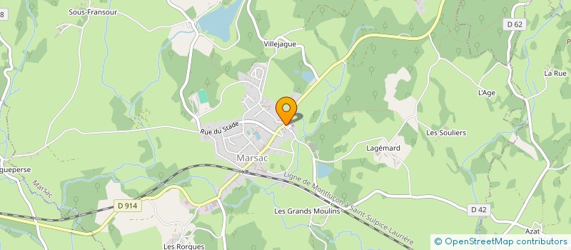 localisation de l'entreprise CHEZ JACQUES SARL  MARSAC