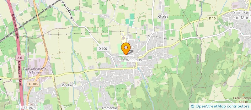 localisation de l'entreprise CHEZ JAILLET - LA CAVE  CHASSELAY