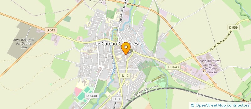 localisation de l'entreprise CHEZ JEAN  LE CATEAU-CAMBRESIS