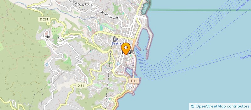 localisation de l'entreprise CHEZ JEAN  BASTIA