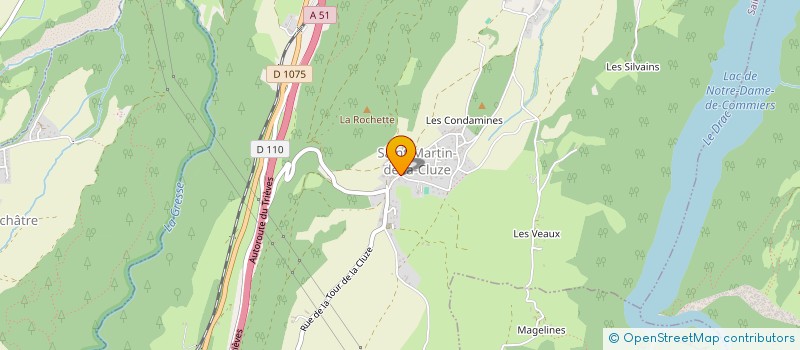 localisation de l'entreprise CHEZ JEANNE  SAINT-MARTIN-DE-LA-CLUZE