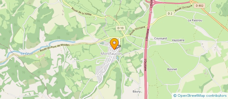 localisation de l'entreprise CHEZ JEANNE - UN ZESTE DE GOURMANDISE  MONTFAUCON