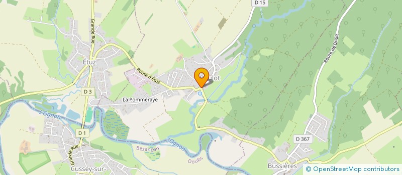 localisation de l'entreprise CHEZ JEANNENEY  AUTHOISON