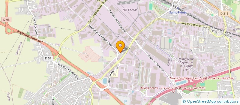 localisation de l'entreprise CHEZ JEANNOT à CORBAS