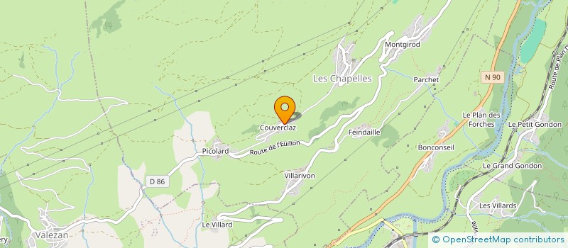 localisation de l'entreprise CHEZ JEANNOT  LES CHAPELLES