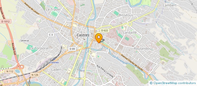 localisation de l'entreprise CHEZ JEFF  CASTRES