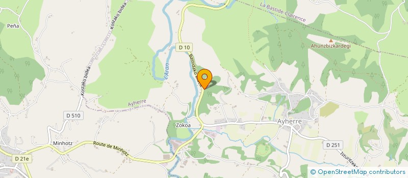 localisation de l'entreprise CHEZ JELLO  AYHERRE