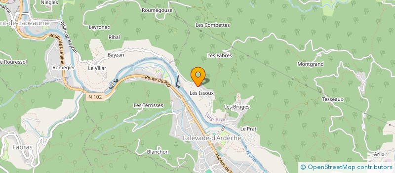 localisation de l'entreprise CHEZ JENN  VALS-LES-BAINS