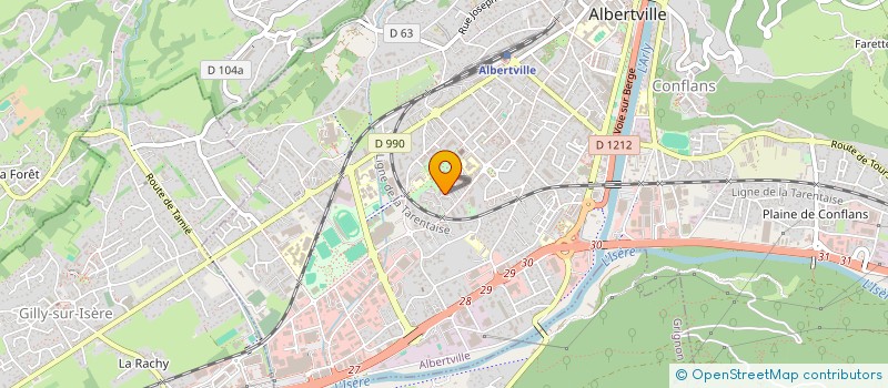 localisation de l'entreprise CHEZ JER ET MAMAR  ALBERTVILLE