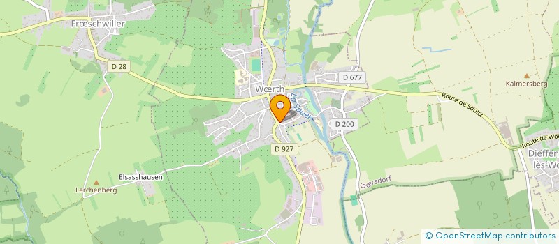 localisation de l'entreprise CHEZ JEREM ET FLO WOERTH  WRTH