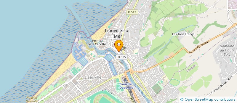 localisation de l'entreprise CHEZ JEROME TROUVILLE à TROUVILLE-SUR-MER