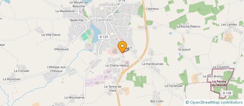 localisation de l'entreprise CHEZ JESSY LUC  CARENTOIR