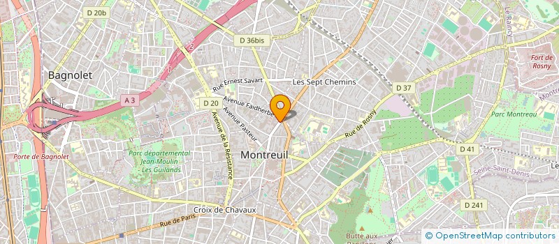 localisation de l'entreprise CHEZ JIDA à MONTREUIL