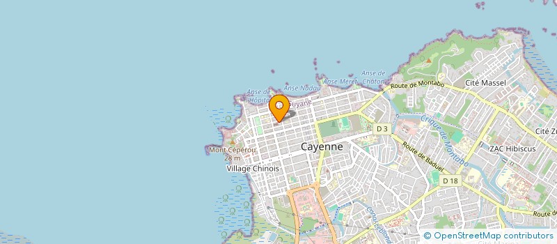 localisation de l'entreprise CHEZ JIN  CAYENNE