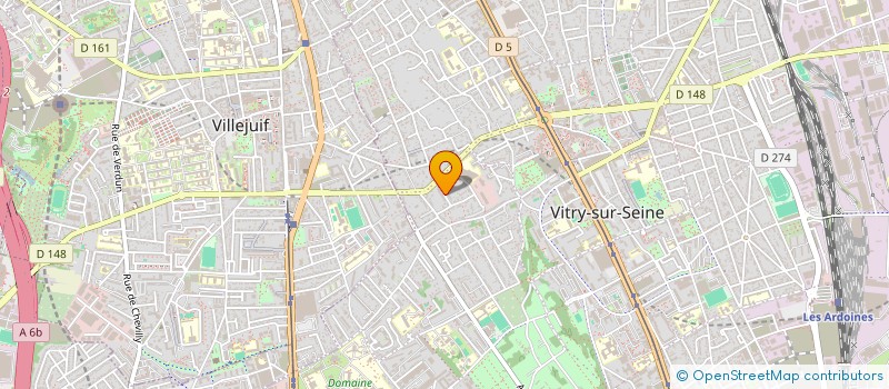 localisation de l'entreprise CHEZ JO à VITRY-SUR-SEINE