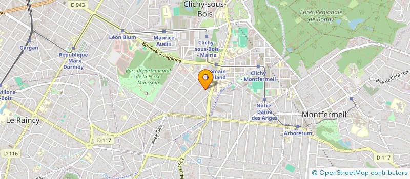 localisation de l'entreprise CHEZ JO à CLICHY-SOUS-BOIS
