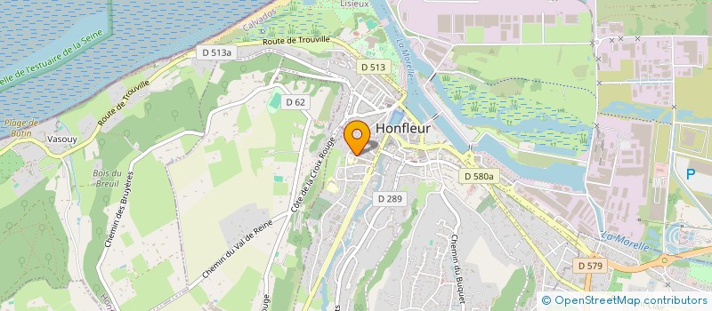 localisation de l'entreprise CHEZ JONH IMMOBILIER à HONFLEUR