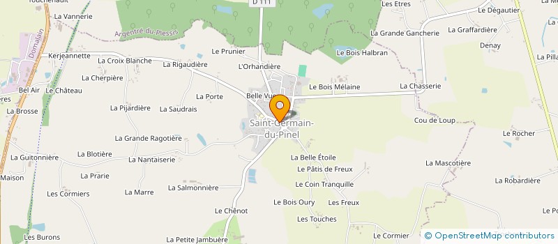 localisation de l'entreprise CHEZ JUDITH ET DENIS  SAINT-GERMAIN-DU-PINEL