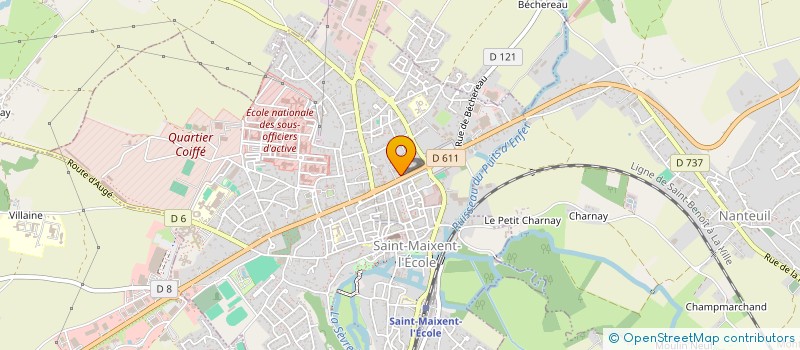 localisation de l'entreprise CHEZ JULIEN & MARINE  ST MAIXENT L ECOLE