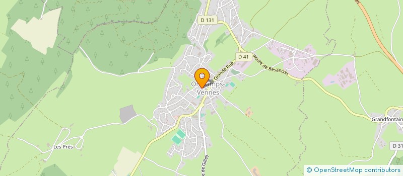 localisation de l'entreprise CHEZ JUSTINE  ORCHAMPS-VENNES