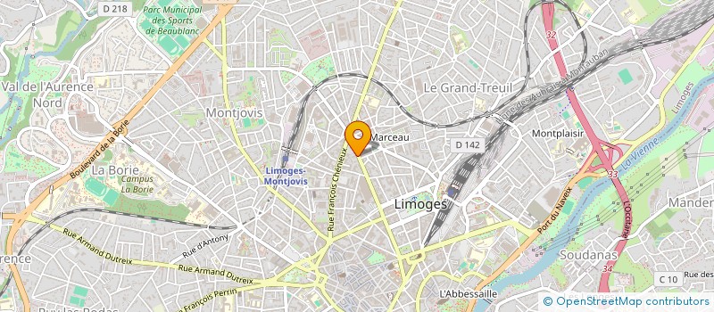 localisation de l'entreprise CHEZ KADDOUR à LIMOGES