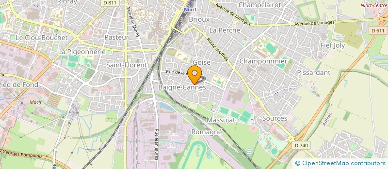 localisation de l'entreprise CHEZ KADI B  NIORT