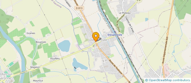 localisation de l'entreprise CHEZ KAKO  DIEUPENTALE