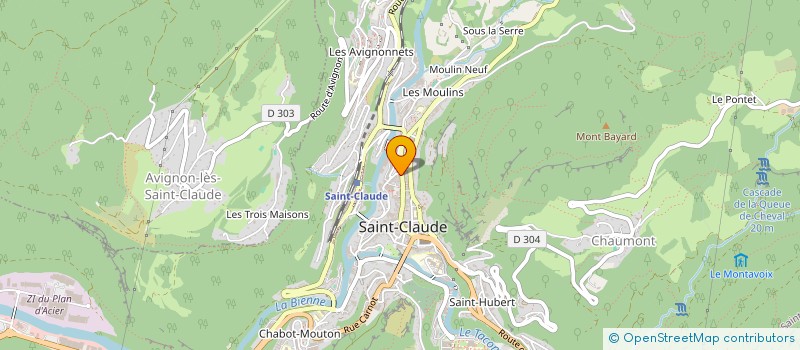 localisation de l'entreprise CHEZ KAT  SAINT-CLAUDE