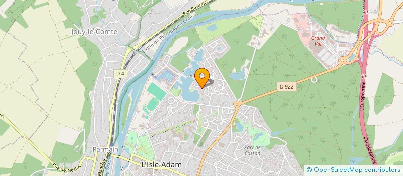 localisation de l'entreprise CHEZ KHAN  L'ISLE ADAM