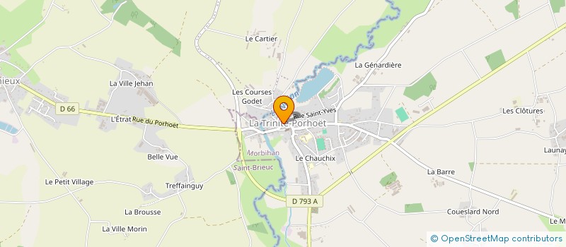 localisation de l'entreprise CHEZ KIKI ET NINI  LA TRINITE-PORHOET