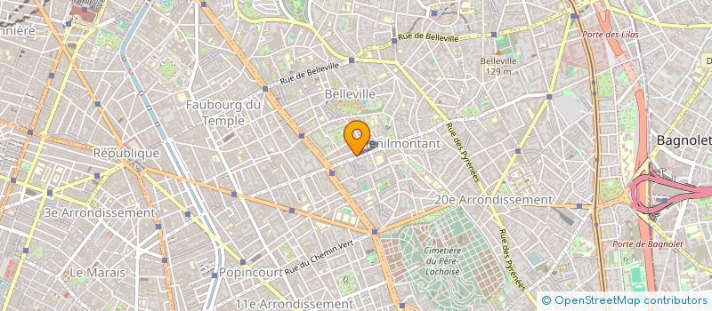 localisation de l'entreprise CHEZ KINE  PARIS