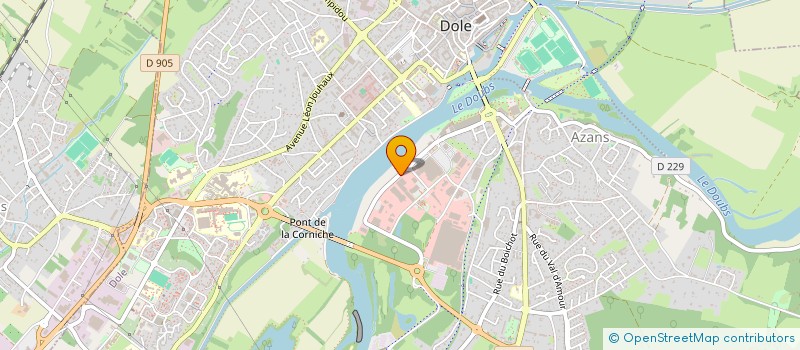 localisation de l'entreprise CHEZ KLIMS à DOLE