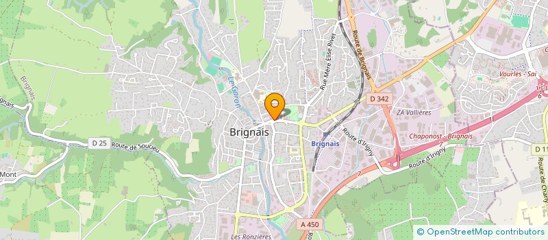 localisation de l'entreprise CHEZ'L  BRIGNAIS