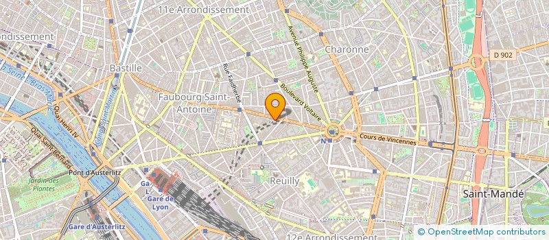 localisation de l'entreprise CHEZ L ANTOINE  PARIS 12