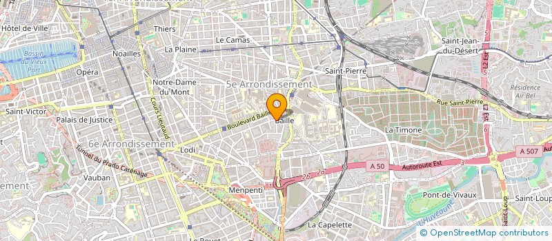 localisation de l'entreprise CHEZ L'INTERNE à MARSEILLE
