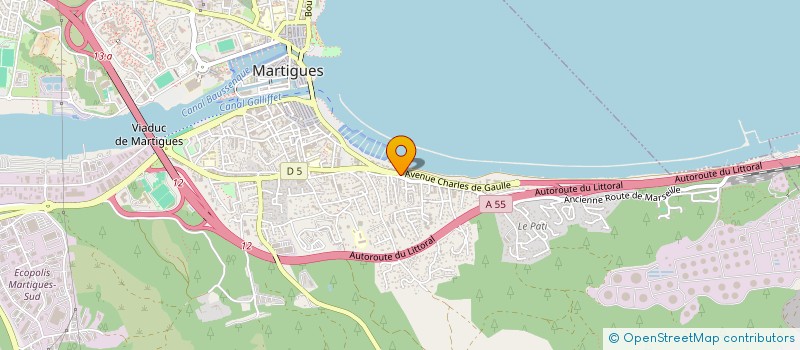 localisation de l'entreprise CHEZ LA BOULANGE  MARTIGUES