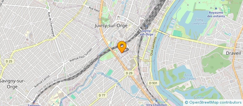 localisation de l'entreprise CHEZ LA BOURGEOISE D'EN FACE à JUVISY-SUR-ORGE
