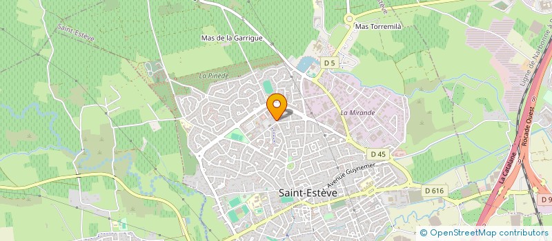 localisation de l'entreprise CHEZ LA BRETONNE à SAINT-ESTEVE