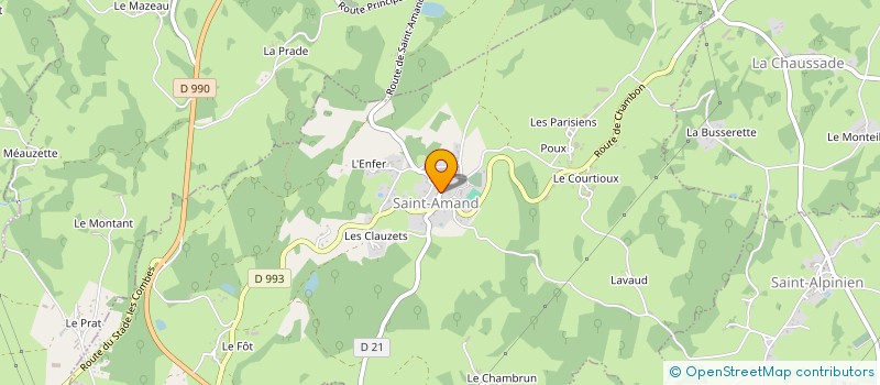 localisation de l'entreprise CHEZ LA MARCELLE à SAINT-AMAND