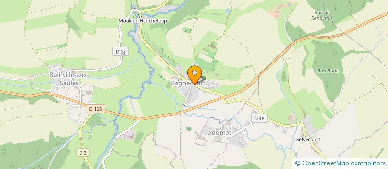 localisation de l'entreprise CHEZ LA MARIE  BEGNECOURT