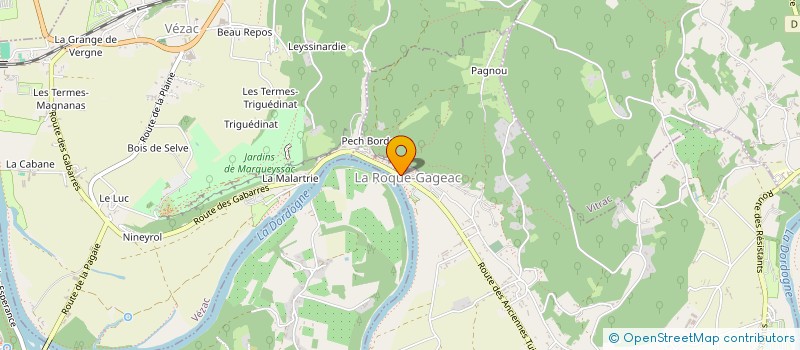 localisation de l'entreprise CHEZ LA P'TITE  LA ROQUE-GAGEAC