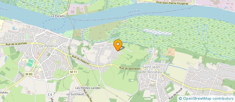 localisation de l'entreprise CHEZ LA PETITE SOURIS  LE PELLERIN