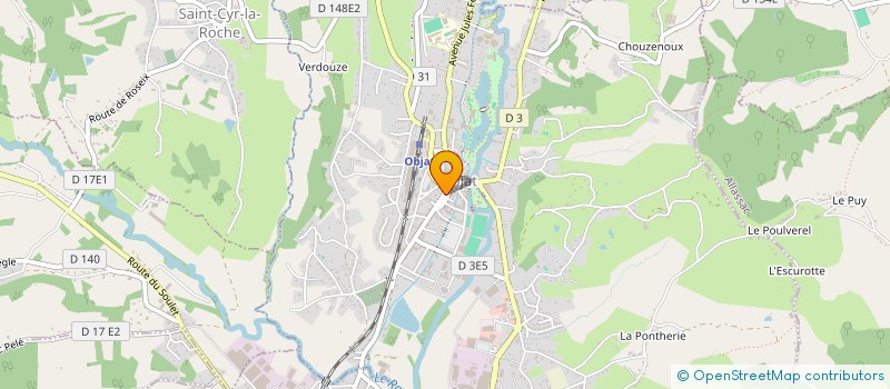 localisation de l'entreprise CHEZ LAUR'EN VRAC  OBJAT