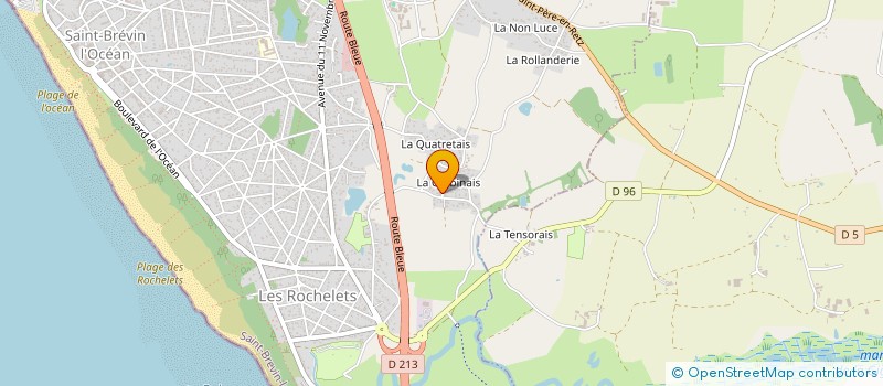 localisation de l'entreprise CHEZ LAURETTE à SAINT-BREVIN-LES-PINS