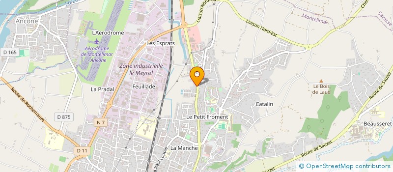 localisation de l'entreprise CHEZ LAURETTE  MONTELIMAR